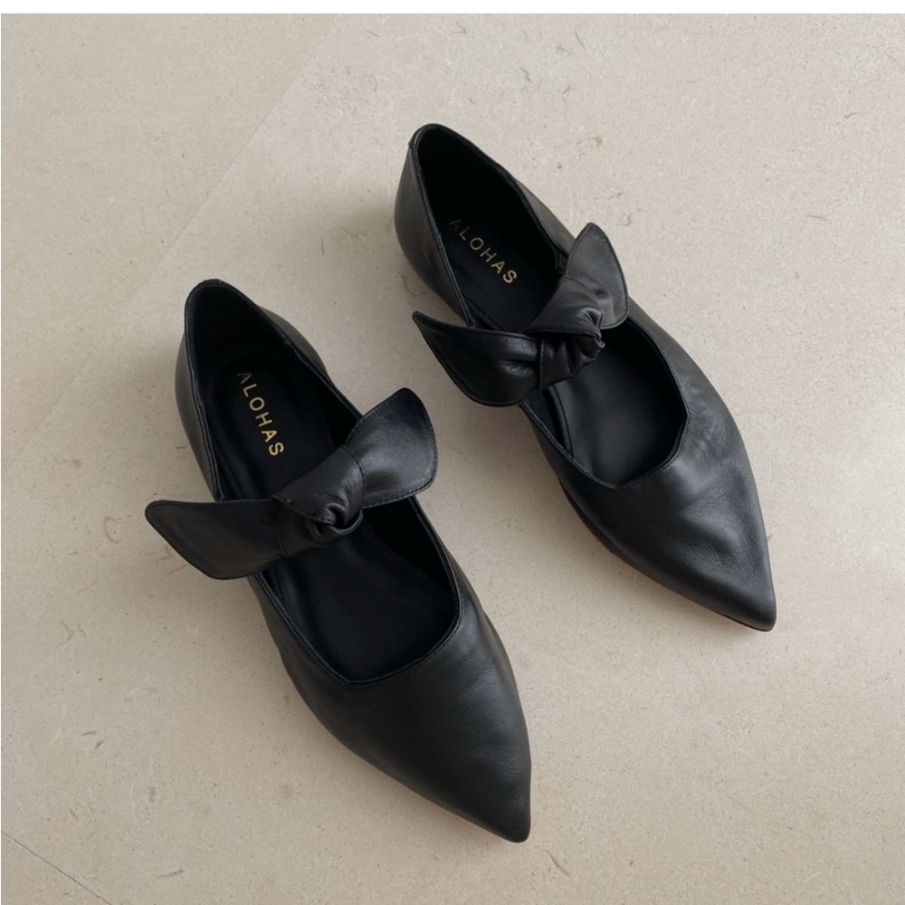 Alohas Fossil Leather Flats, 38